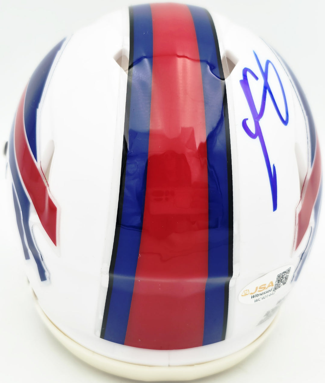 LeSean McCoy Signed Buffalo Bills White Speed Mini Helmet JSA Witness