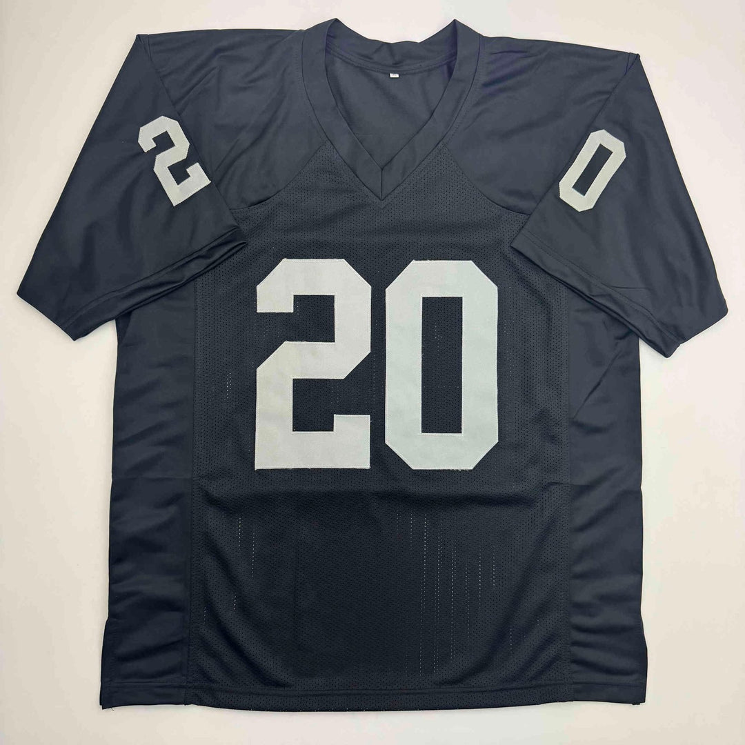 Autographed/Signed Darren McFadden Las Vegas Oakland Black Jersey BAS COA