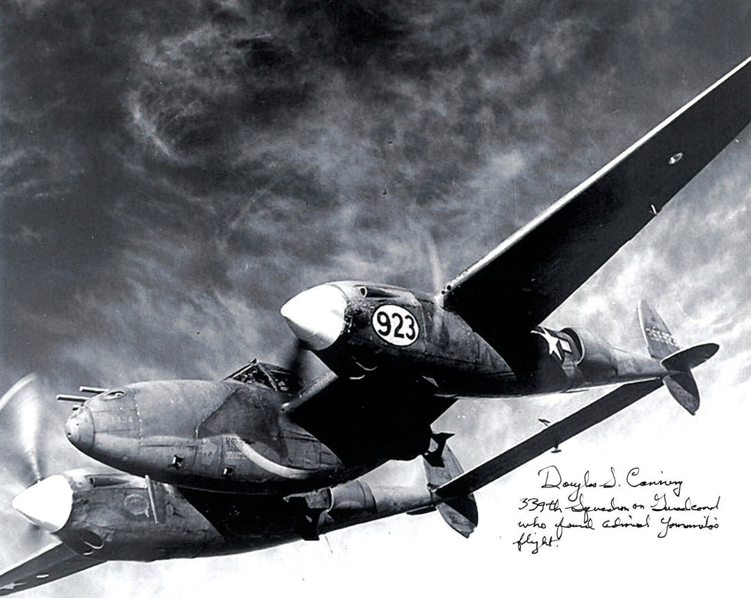 Douglas S. Canning signed WWII 8x10 Photo-Admiral Yamamoto Flight/Guadacanal PSA