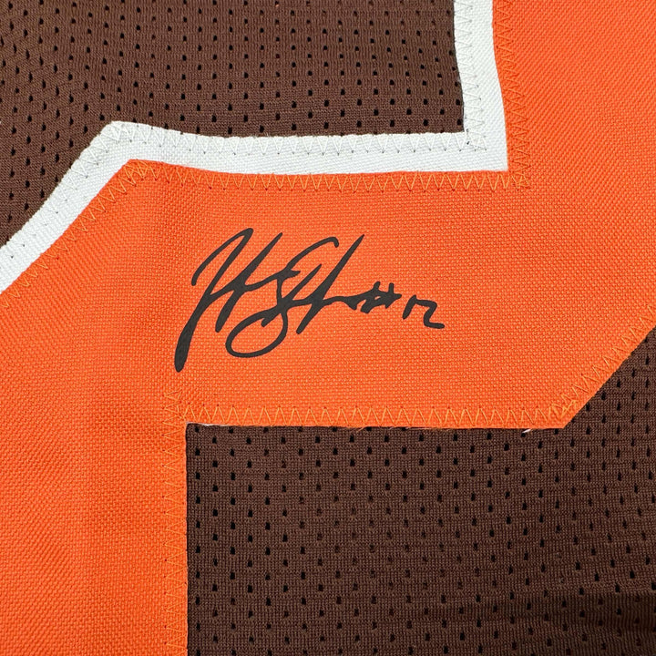 Facsimile Autographed Josh Gordon Cleveland Brown Reprint Jersey Size Men's XL