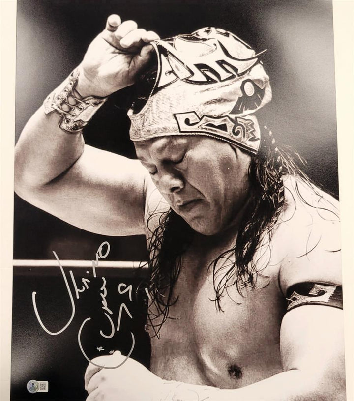 Ultimo Guerrero signed Wrestling 16x20 photo autograph ~ Beckett BAS