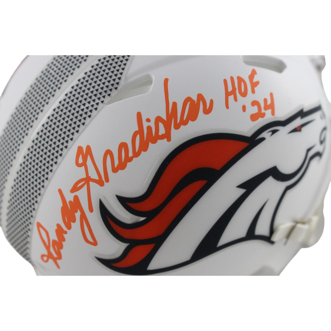 Randy Gradishar Autographed Denver Broncos 24 Alt Mini Helmet HOF Beckett 49067