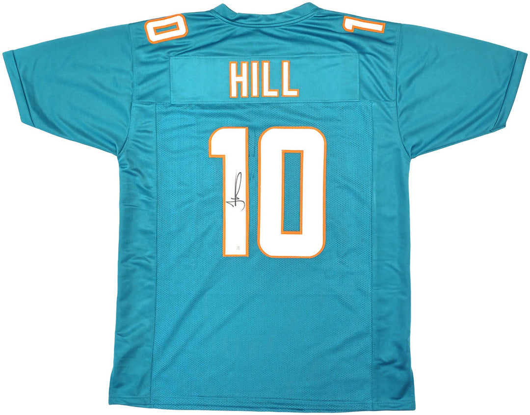 Miami Dolphins Tyreek Hill Signed Teal Jersey Beckett Wit