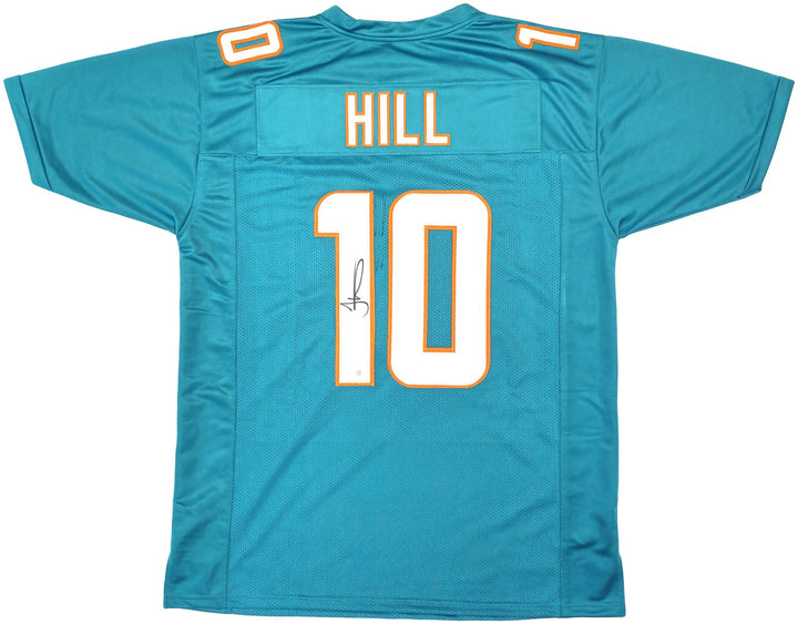 Miami Dolphins Tyreek Hill Signed Teal Jersey Beckett Wit