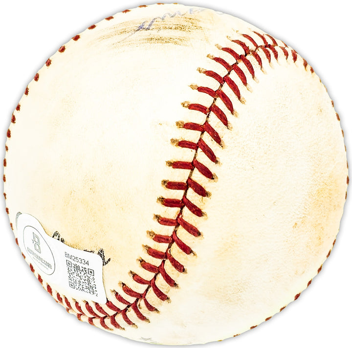 Al Campanis Signed Official NL Baseball Brooklyn Dodgers Beckett BAS QR #BM25334