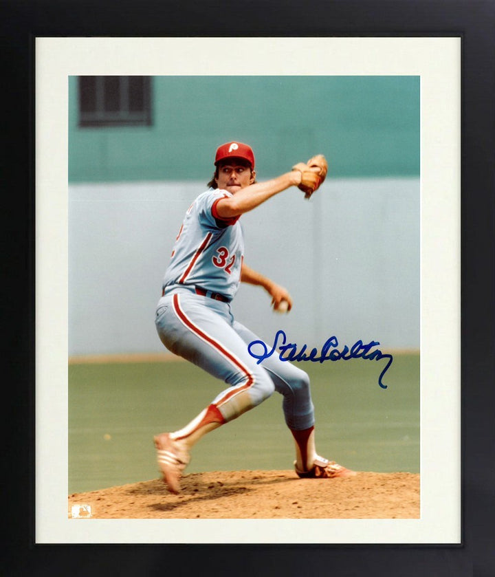 Steve Carlton signed Philadelphia Phillies 8x10 Photo Framed - Tuff Stuff COA/CY
