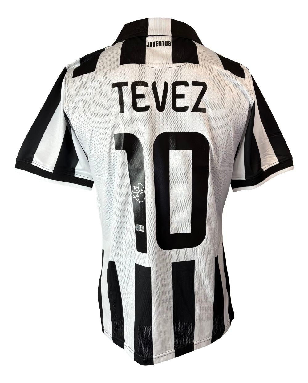 Carlos Tevez Signed Juventus Nike Soccer Jersey BAS