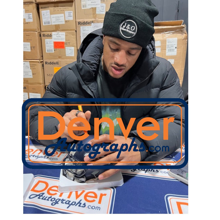 Patrick Surtain Autographed Denver Broncos Mini Helmet Beckett Witness 54660
