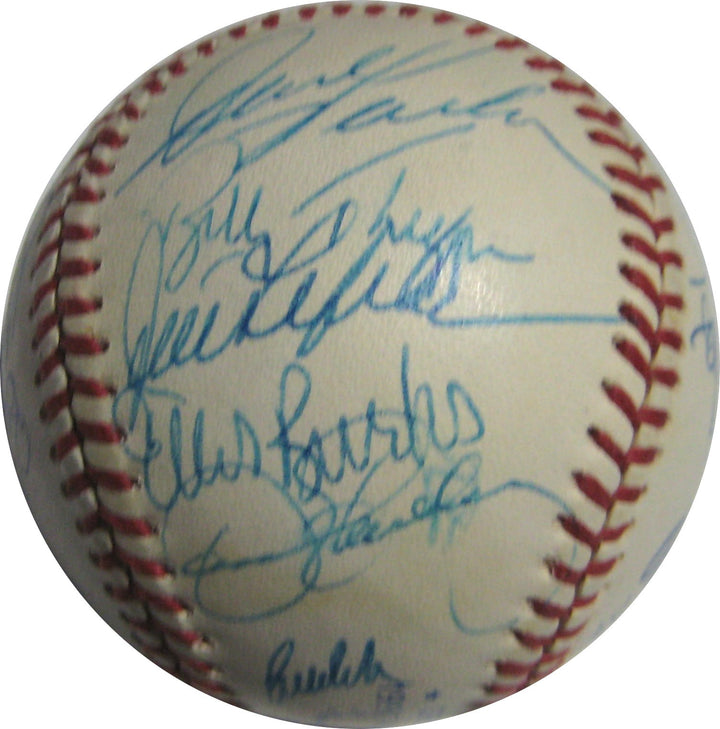 1990 AL ALL Star Team Signed Baseball McGwire Kirby Puckett Roger Clemens PSA