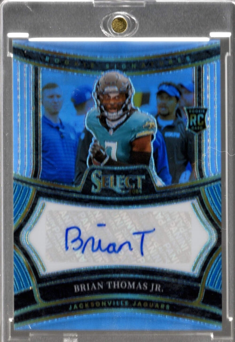 2024 Panini Select Brian Thomas Jr #RSPBTJ Silver Prizm /399 Auto Rookie RC Card