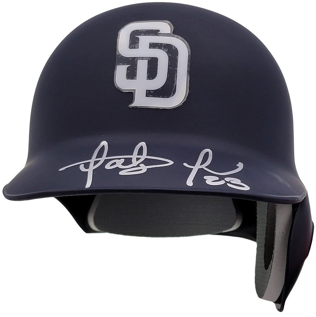 Fernando Tatis Jr Auto Padres Flat Matte Blue On Field AUTH Batting Helmet JSA