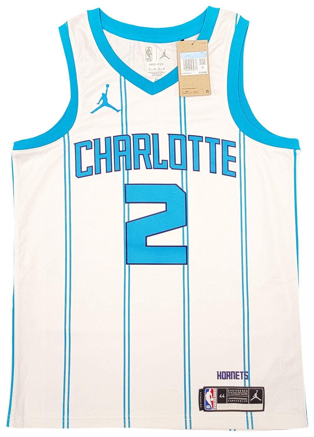 Charlotte Hornets LaMelo Ball Signed White Nike Swingman Jersey Size M Beckett