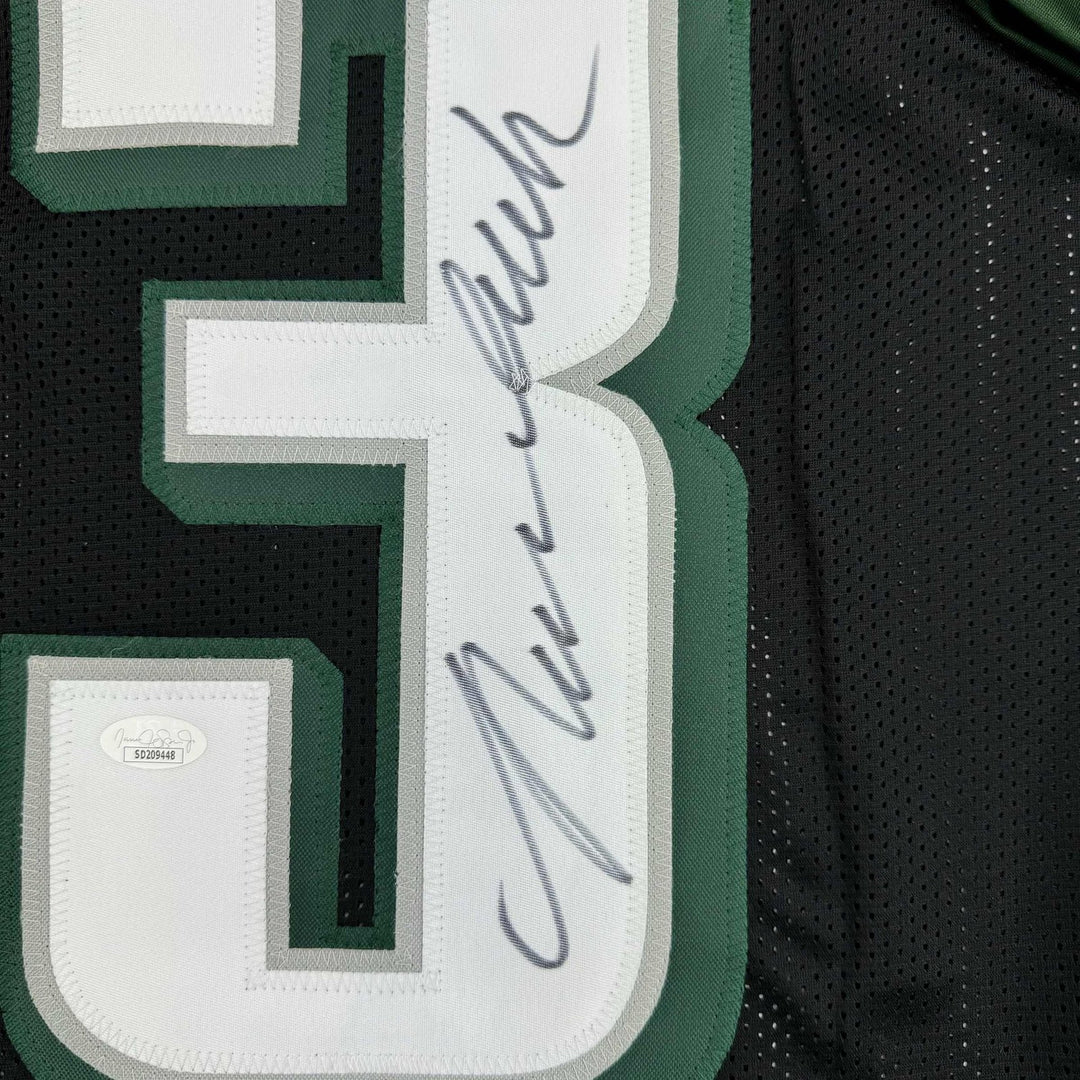 Autographed/Signed Nolan Smith Jr. Philadelphia Black Jersey JSA COA