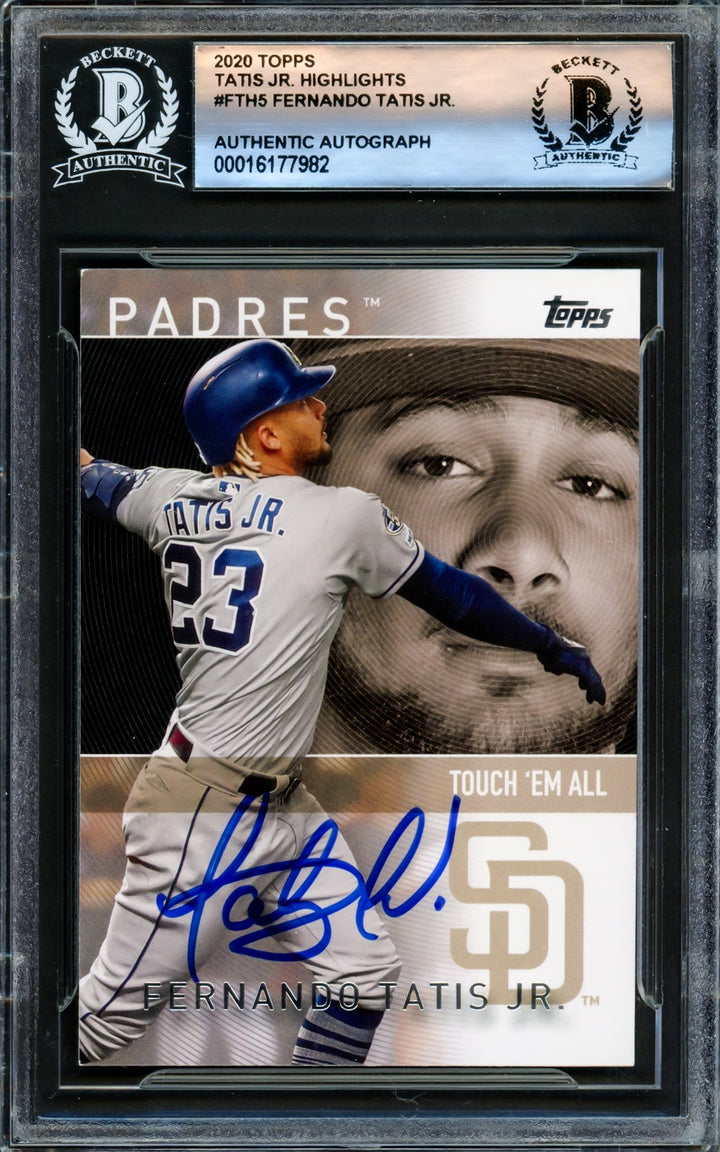 Fernando Tatis Jr. Signed 2020 Topps Highlights Card #FTH-5 San Diego Padres