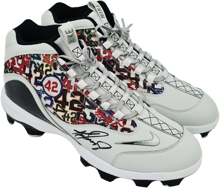 Ken Griffey Jr Auto White Nike Griffey 2 Mcs Jackie Robinson Day Baseball Cleats