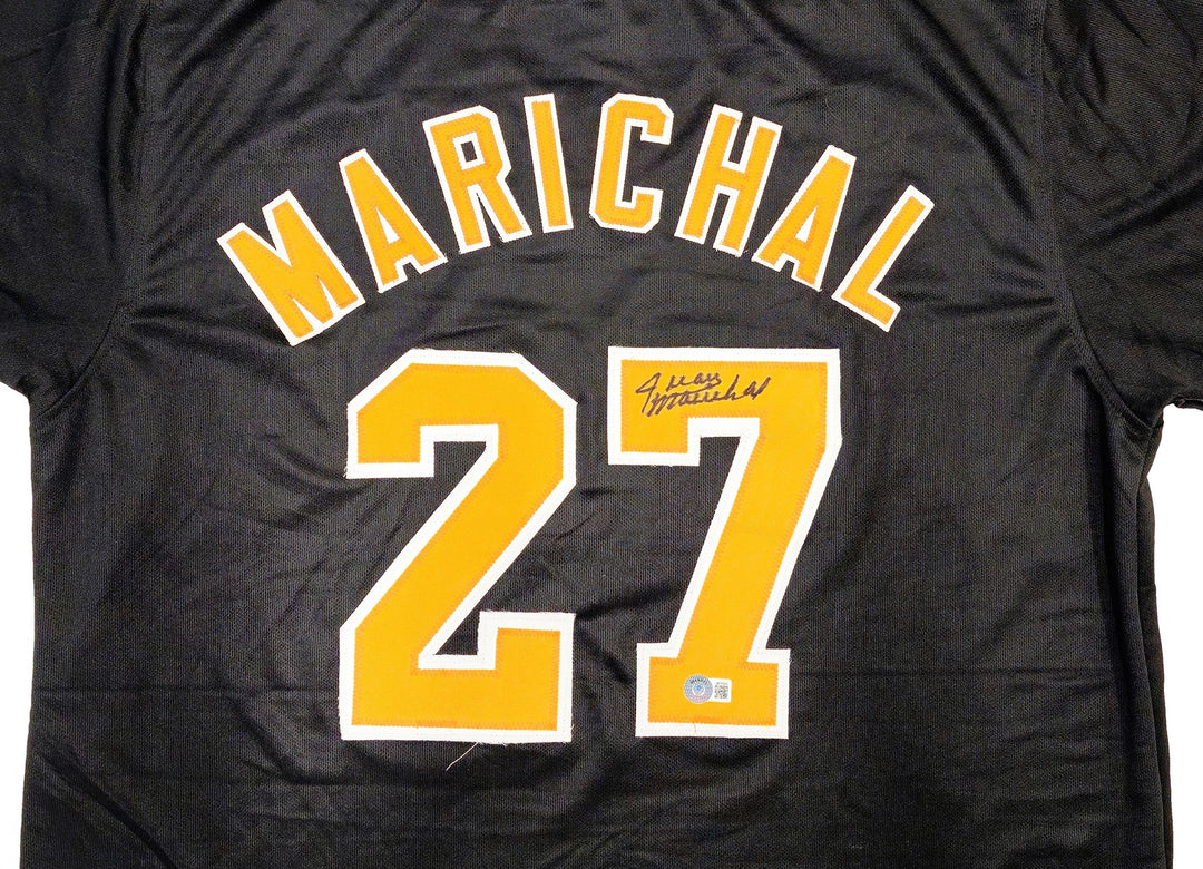 San Francisco Giants Juan Marichal Auto Signed Black Baseball Jersey Beckett Wit