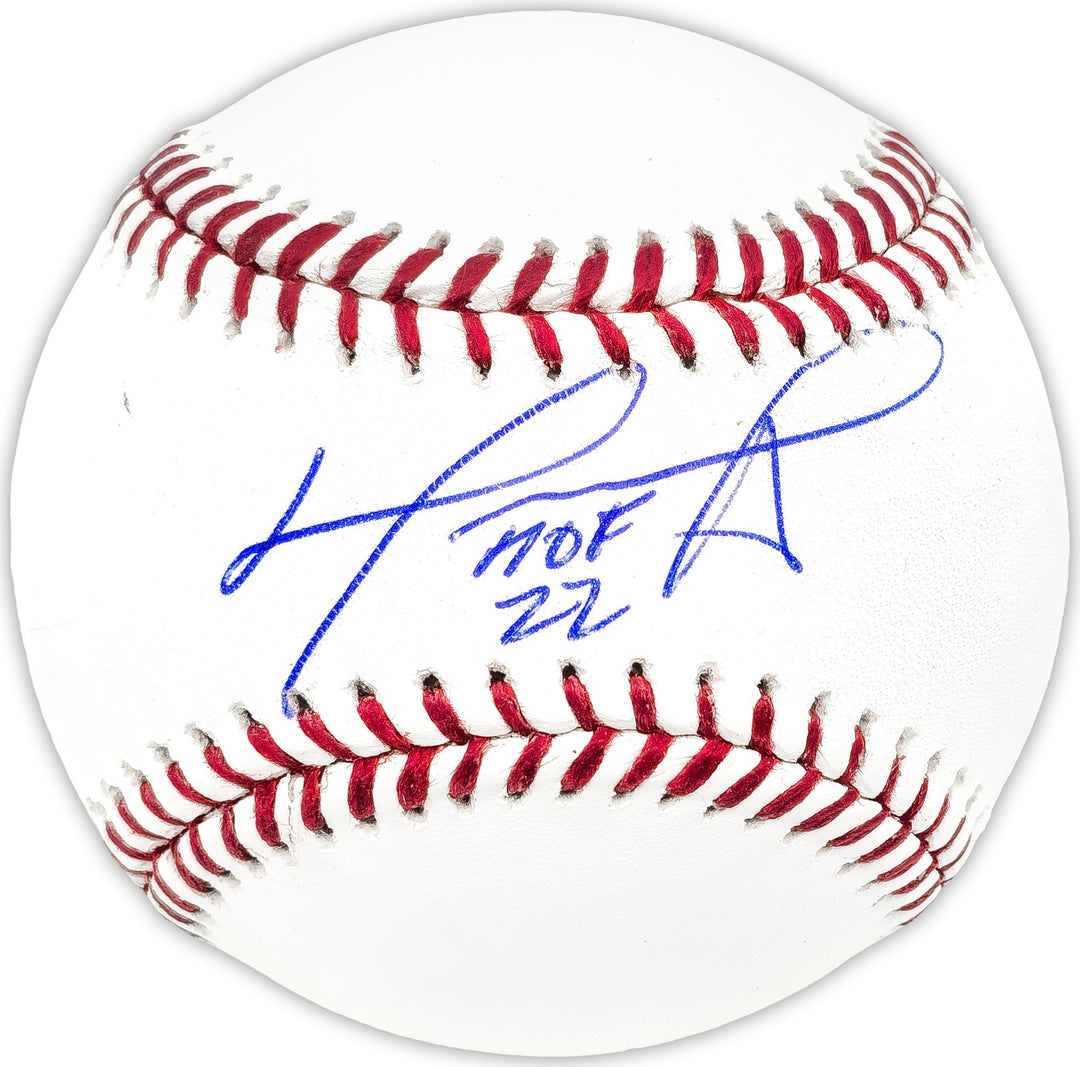 David Ortiz Autographed Signed MLB Baseball Boston Red Sox "HOF 22" Beckett Wit