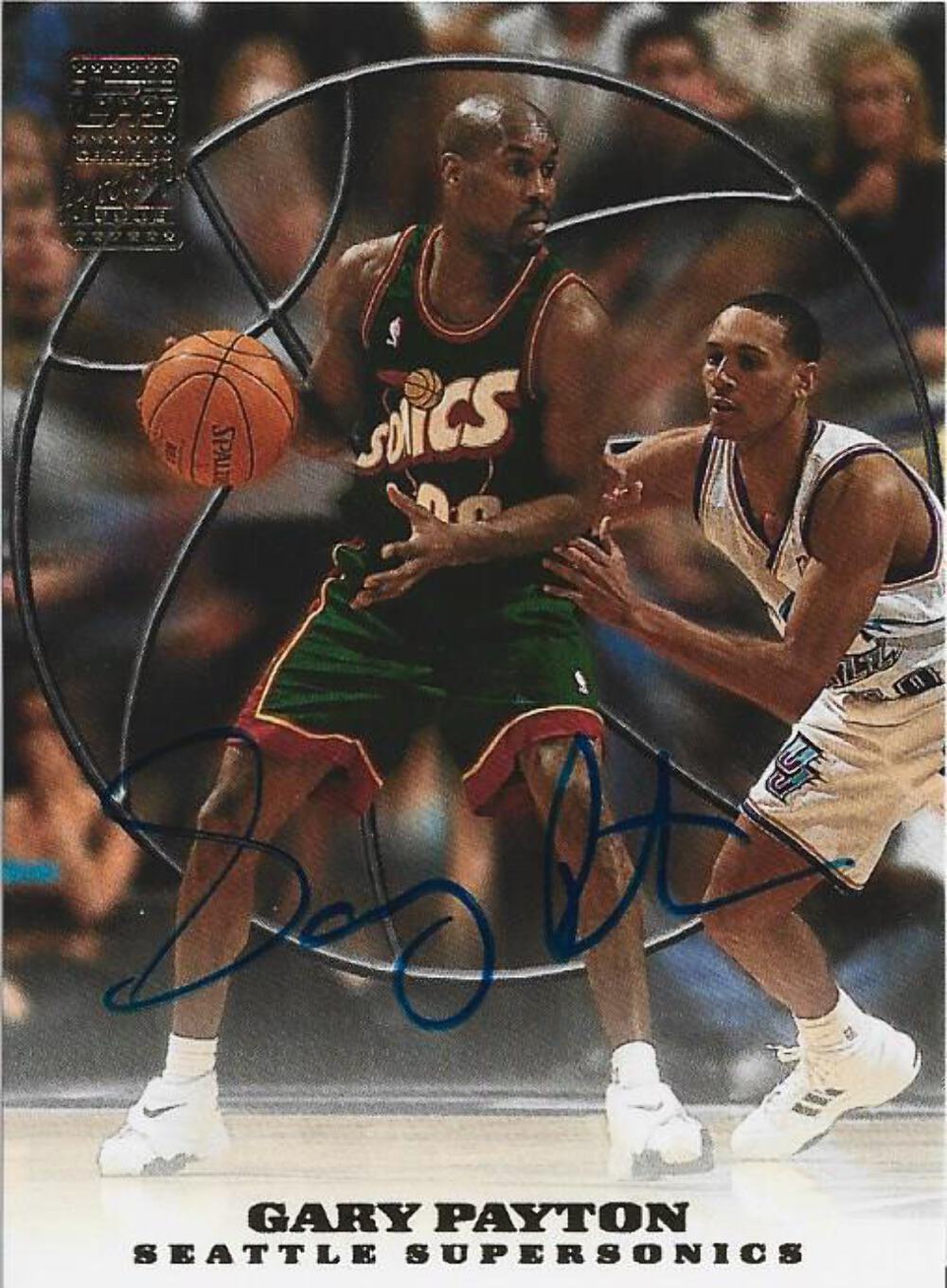 Gary Payton Autographed Topps Card