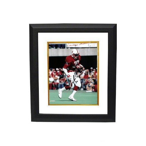 Mike Rozier signed Nebraska Cornhuskers 8x10 Photo Custom Framed #30 insc