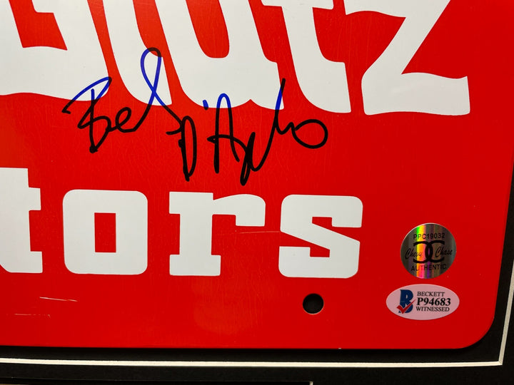Vacation Chevy Chase Beverly D'Angelo Signed Car License Plate Framed BAS Photo