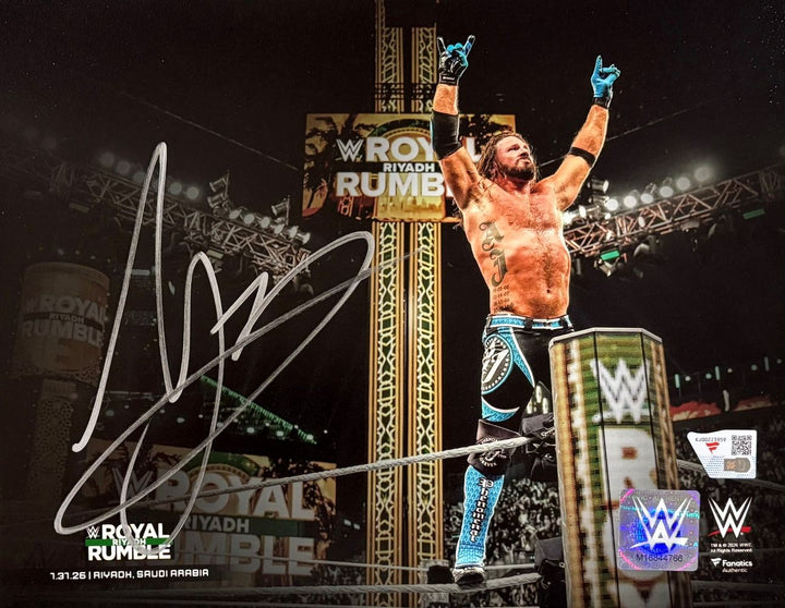 AJ Styles Signed 8x10 WWE Retirement Photo Fanatics