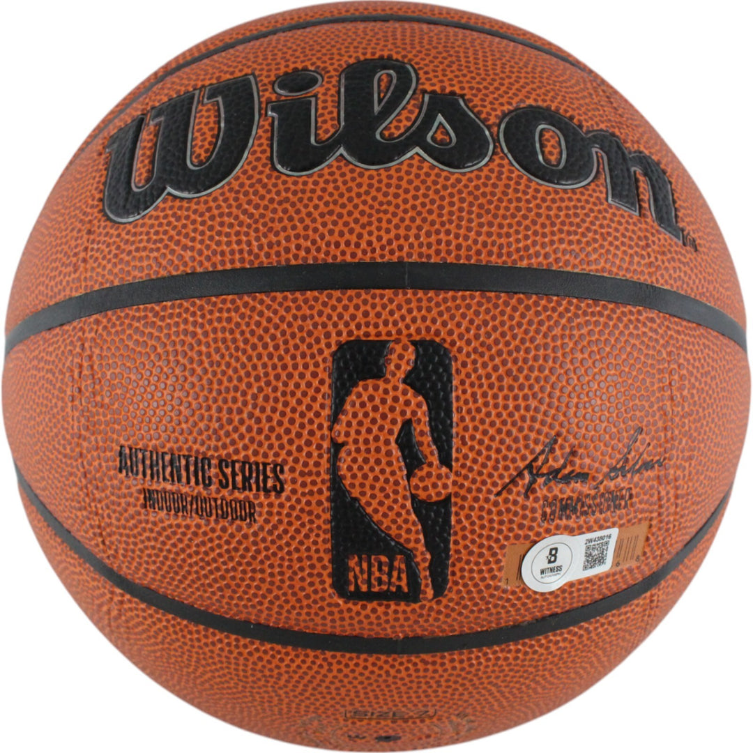 Magic Johnson Autographed/Signed Los Angeles Lakers Basketball I/O Beckett 49153