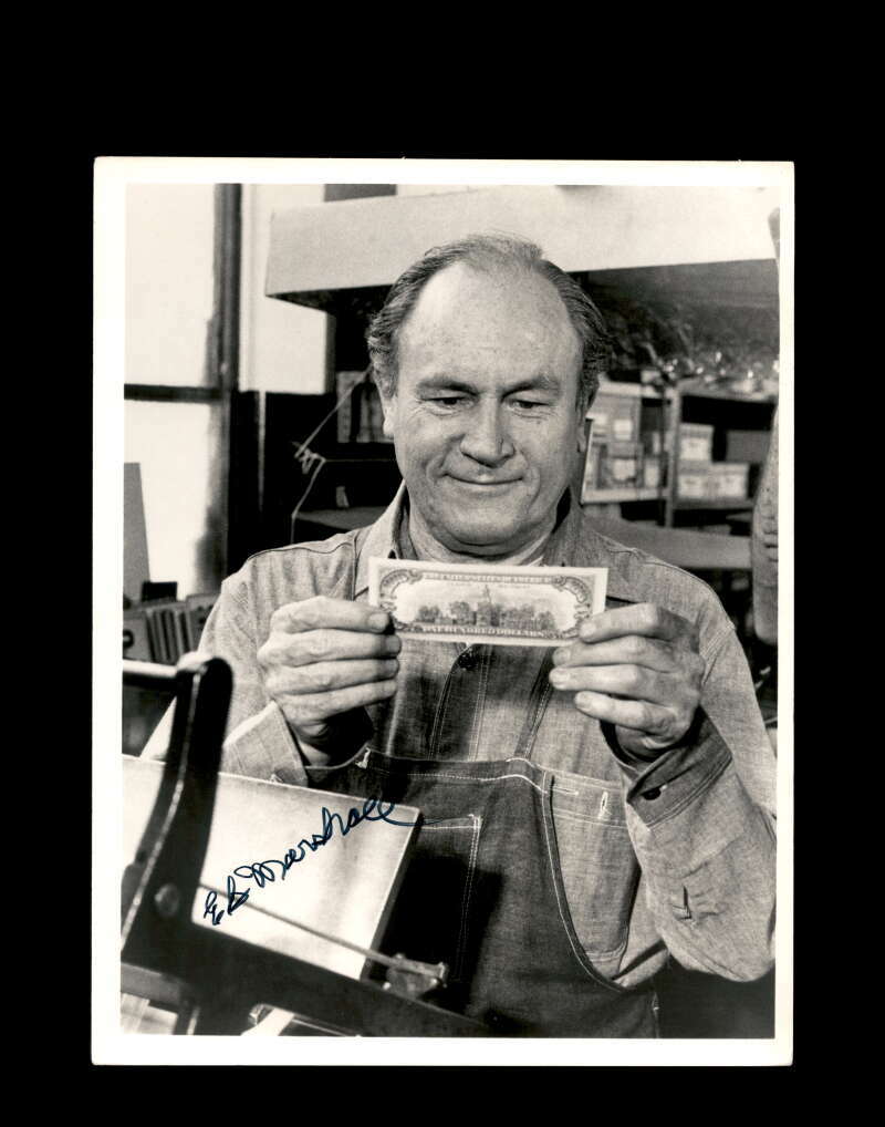Eg Marshall JSA Cert Signed 7x9 Vintage Photo Certified Autograph