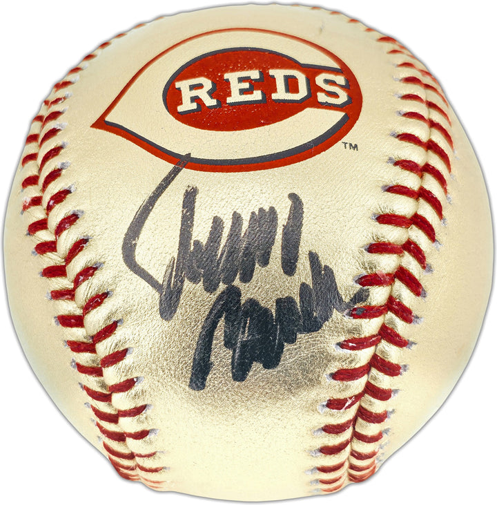 Johnny Bench Auto Official Gold Reds Logo Baseball Reds Logo Fanatics & MLB Holo