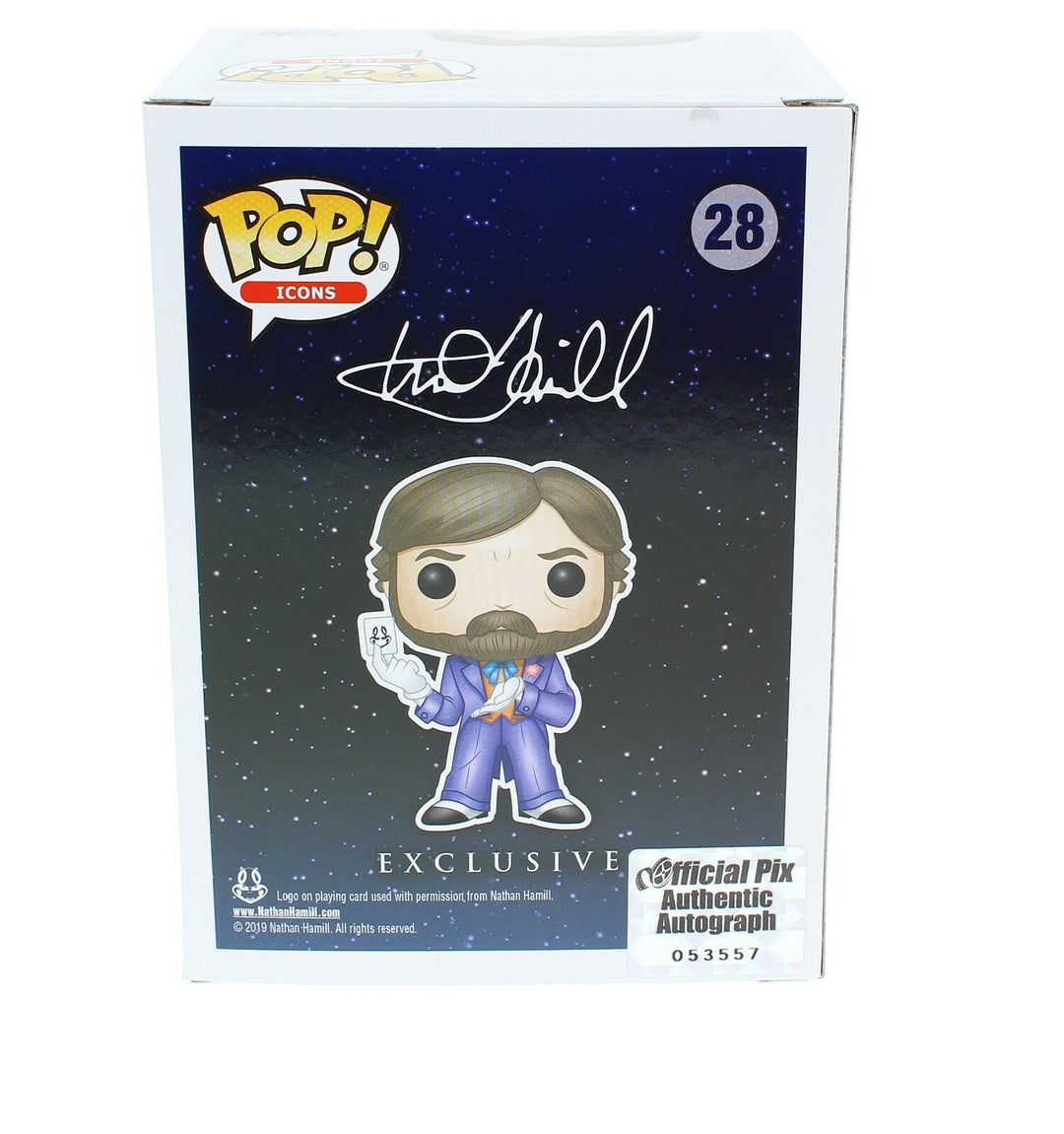 Mark Hamill Autographed Joker Funko Pop Variant Official Pix COA Signed Batman