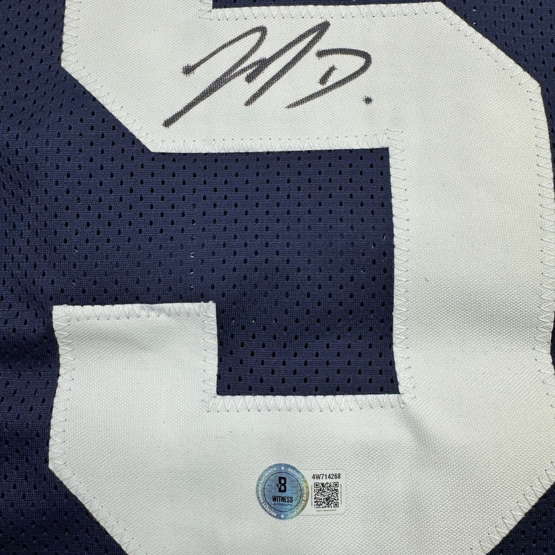 Autographed/Signed Jahan Dotson Penn State Blue College Jersey BAS COA