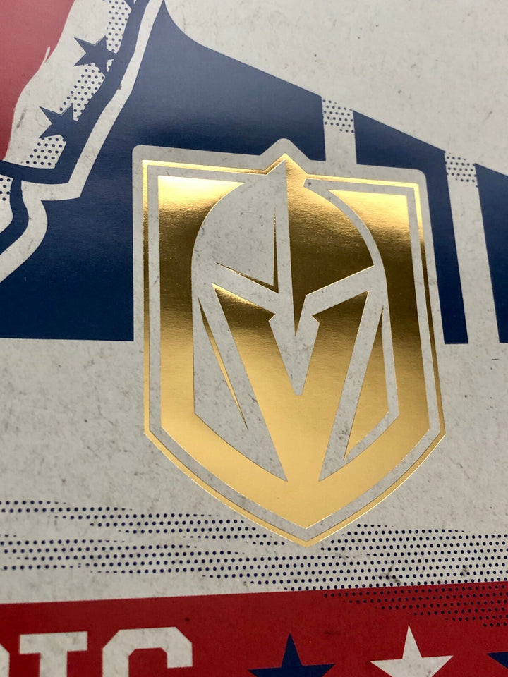 Vegas Golden Knights 1980 Miracle On Ice 40th Anniversary 11x17 Poster Game 2/21