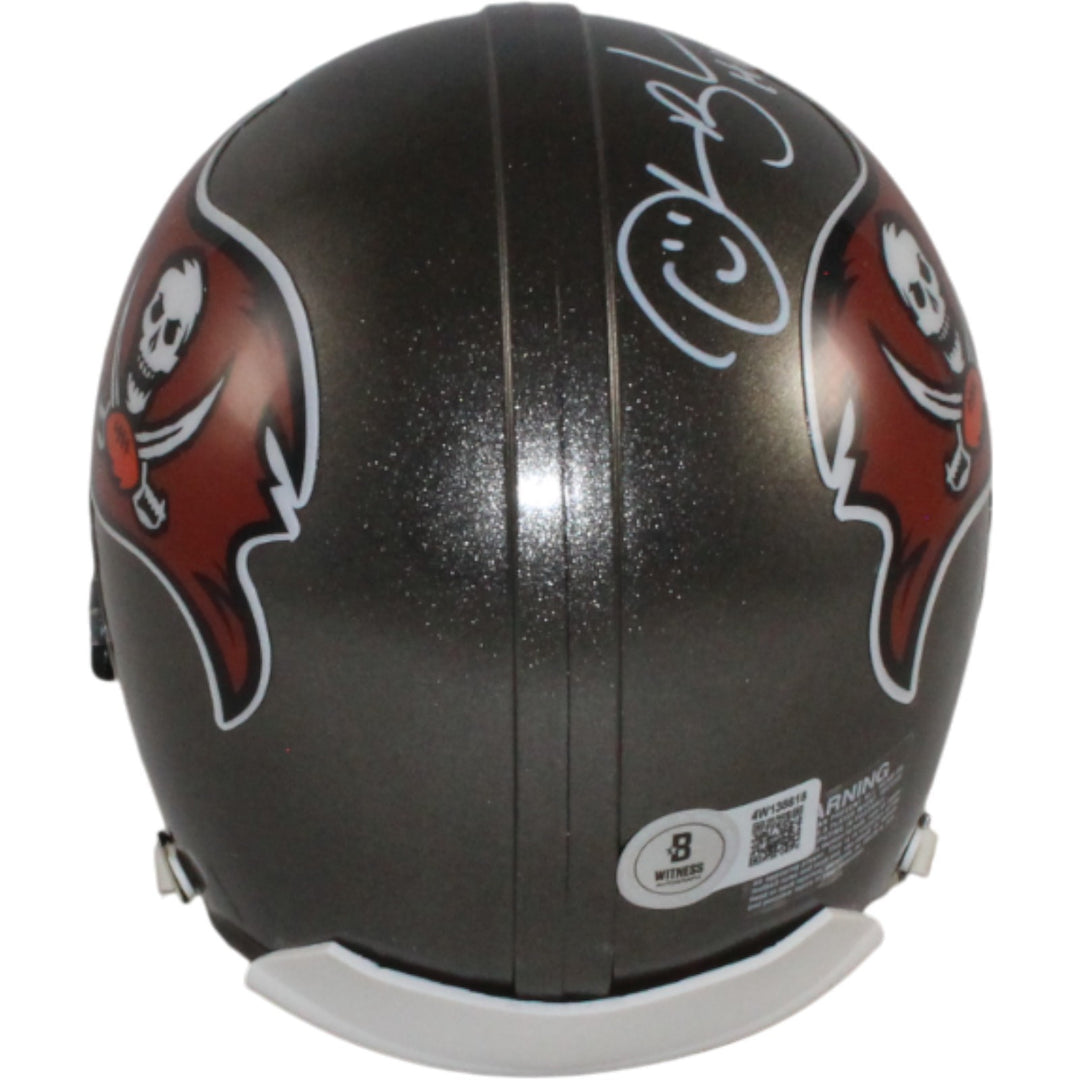 Derrick Brooks Signed Tampa Bay Buccaneers VSR4 TB Mini Helmet Beckett 54753