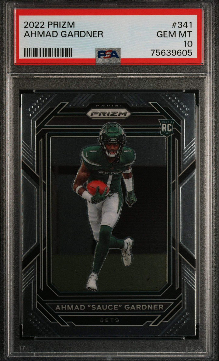 Graded 2022 Panini Prizm Ahmad Gardner #341 Rookie RC Football Card PSA 10 Gem