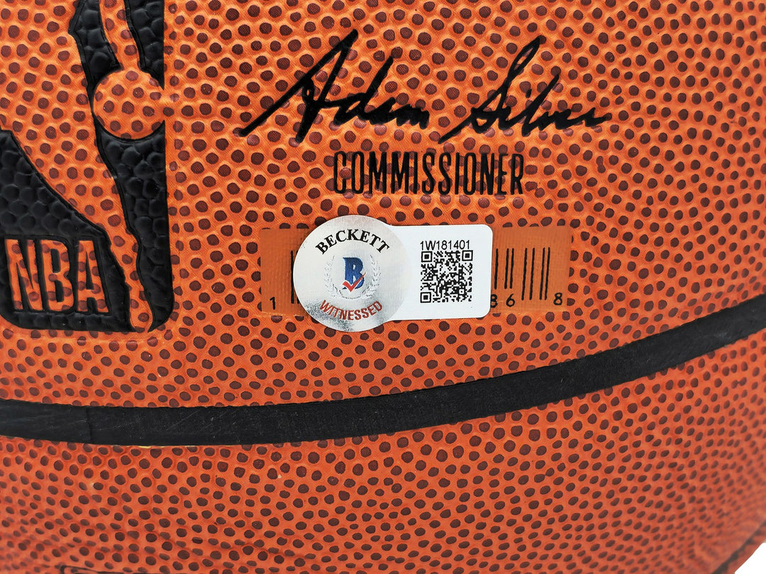 Tony Parker Auto Signed Authentic Indoor/Outdoor IO Basketball Spurs Beckett Wit
