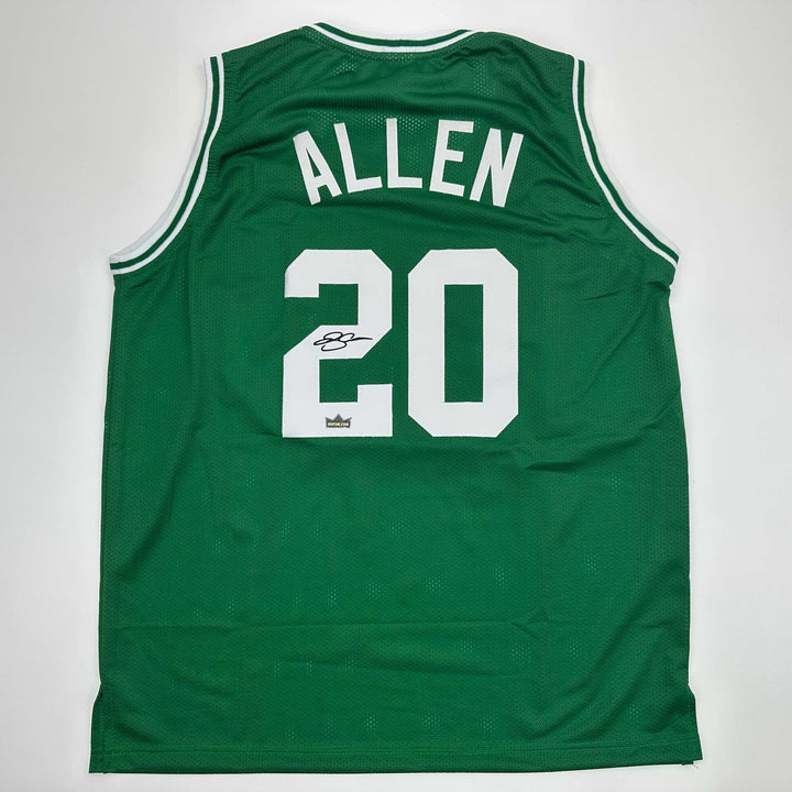Facsimile Autographed Ray Allen Boston Green Reprint Jersey Size Men's XL