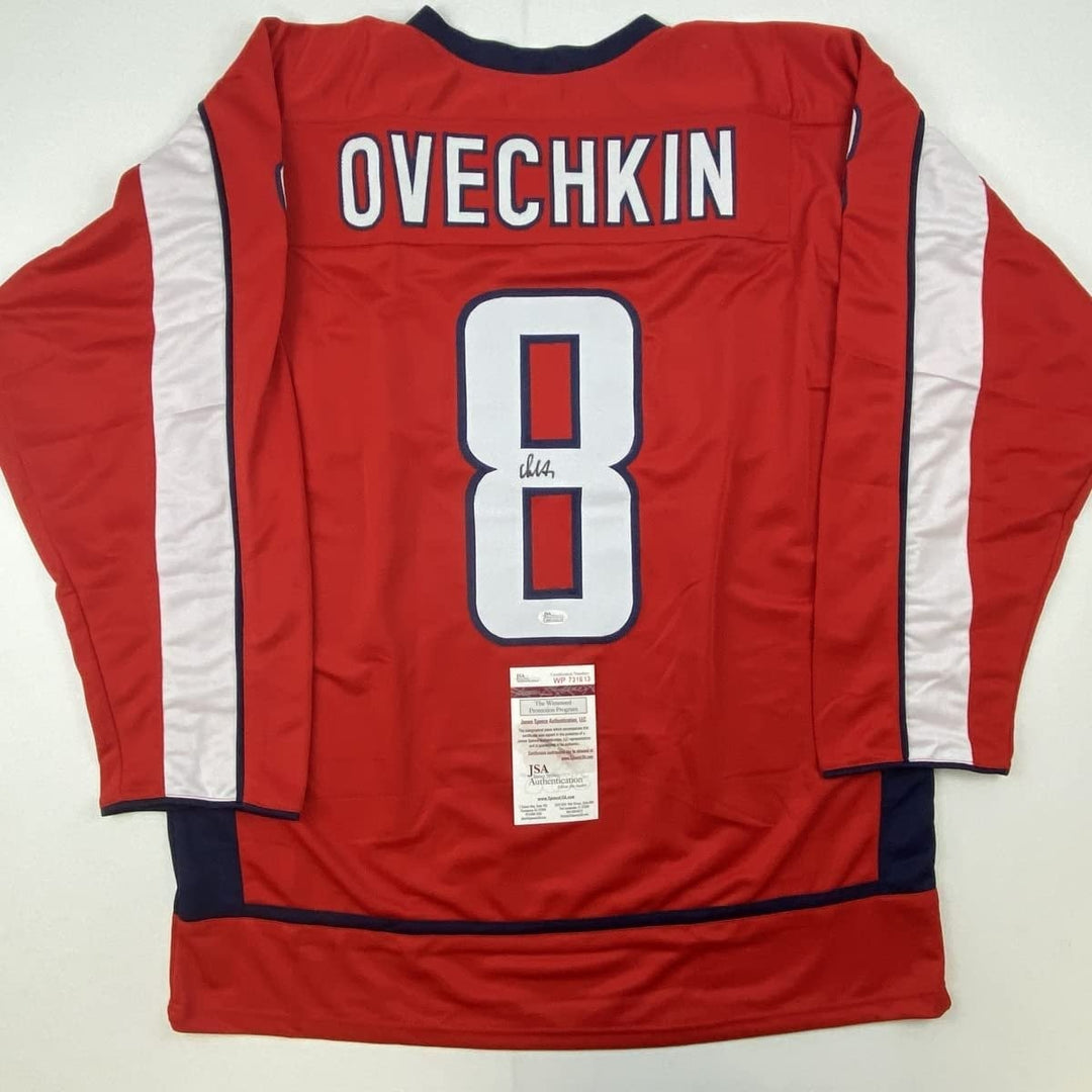 Signed ALEXANDER ALEX OVECHKIN Washington Red Jersey JSA COA Auto