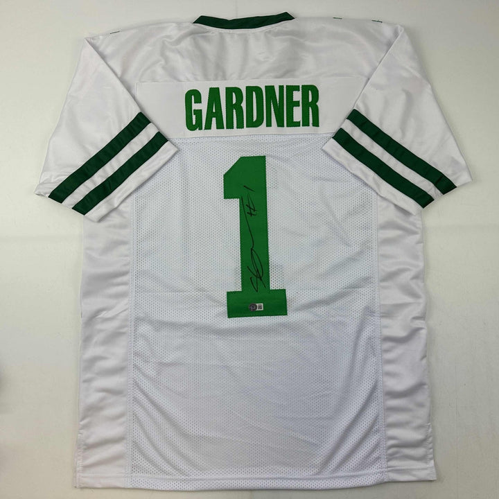 Autographed/Signed Ahmad Sauce Gardner New York White Retro Jersey BAS COA