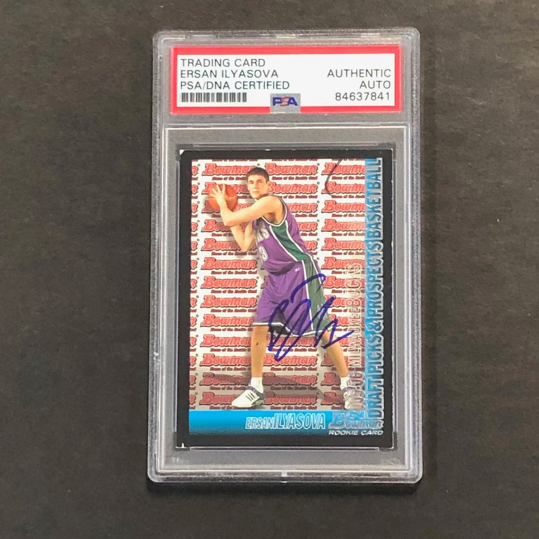 2005-06 Bowman Draft Picks & Prospects #132 Ersan Ilyasova Signed Card AUTO PSA