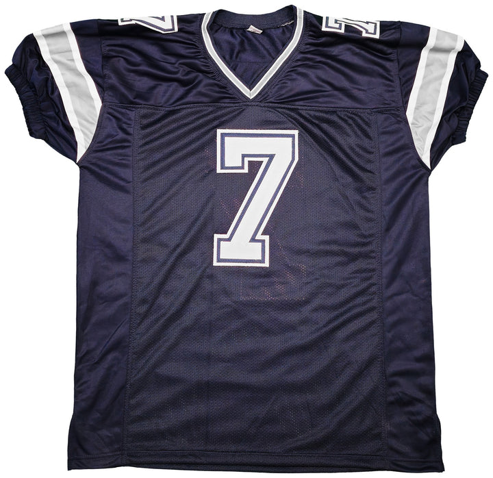 Dallas Cowboys Trevon Diggs Autographed Signed Blue Jersey Beckett BAS QR