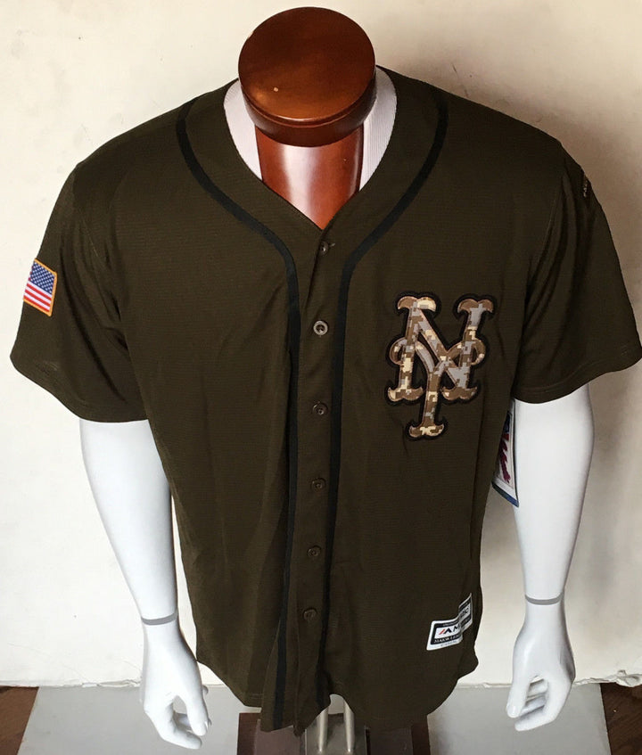 Noah Syndergaard signed Mets salute service Camo jersey THOR USA Auto MLB holo