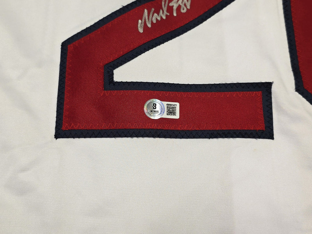 Boston Red Sox Wade Boggs Signed White Jersey Beckett Witness