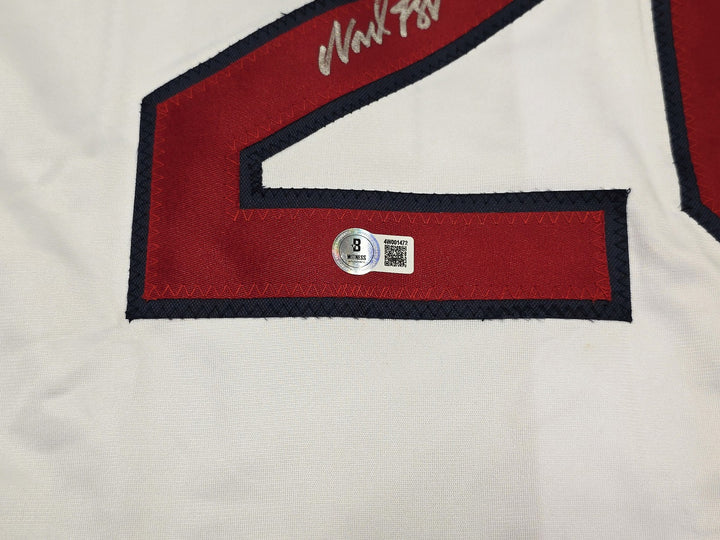 Boston Red Sox Wade Boggs Signed White Jersey Beckett Witness