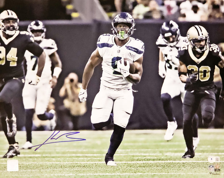 Kenneth Walker III Autographed Signed 16x20 Photo Seattle Seahawks Beckett Wit