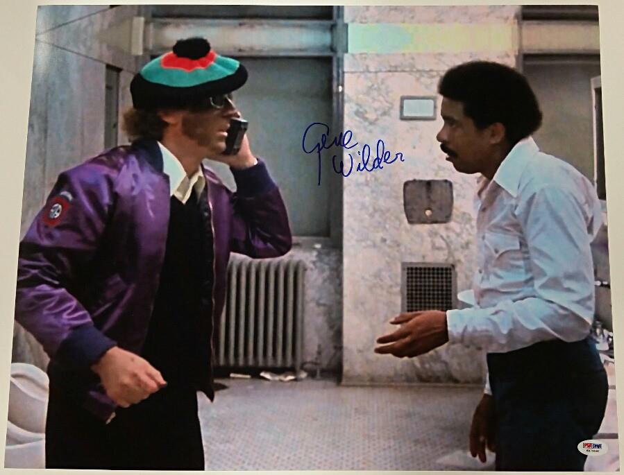 actor Gene Wilder autograph signed Silver Streak 16x20 Photo PSA/DNA Witness COA