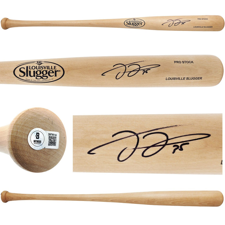 Frank Thomas Signed Blonde Louisville Slugger Baseball Bat Chicago White Sox