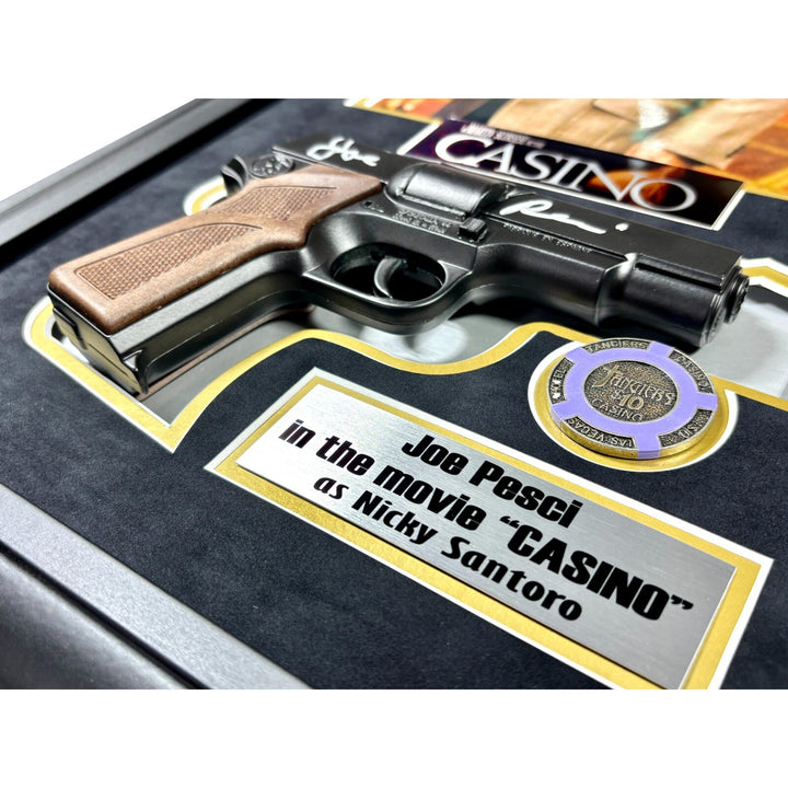 Joe Pesci Casino Movie Autographed Prop Gun Framed COA ASI Las Vegas Mafia