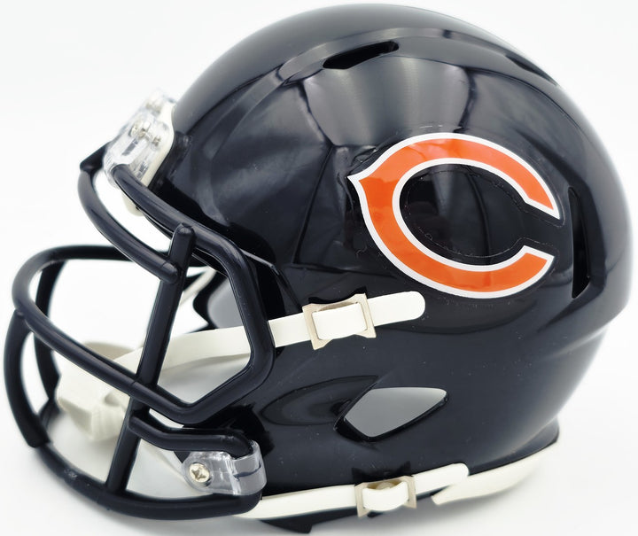 Coby Bryant Signed Chicago Bears Blue Speed Mini Helmet Beckett Witness