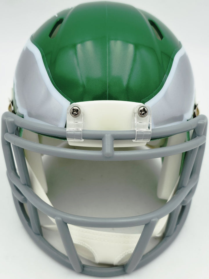 LeSean McCoy Auto Eagles Green 2023 Alternate Speed Mini Helmet Beckett Witness