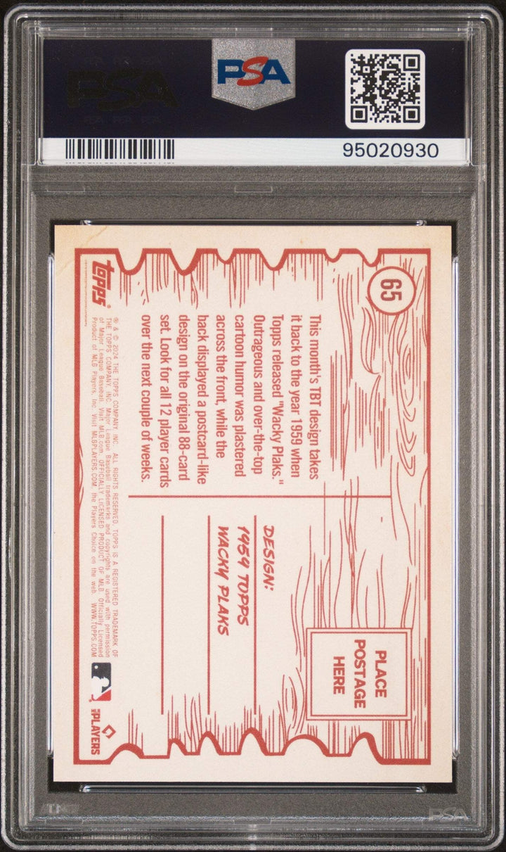 Graded 2024 Topps Elly De La Cruz #65 Throwback Thursday RC Baseball Card PSA 10