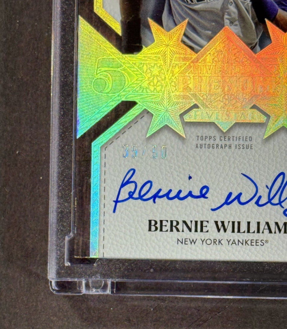 2025 Topps Five Star 5 Tool Phenom Auto Bernie Williams /50 Encased Yankees Mint